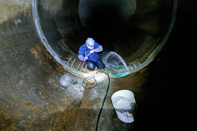 西ノ京排水区吉祥院幹線公共下水道管更生工事
