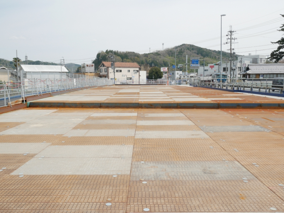 国道9号園部仮橋架設工事 写真2