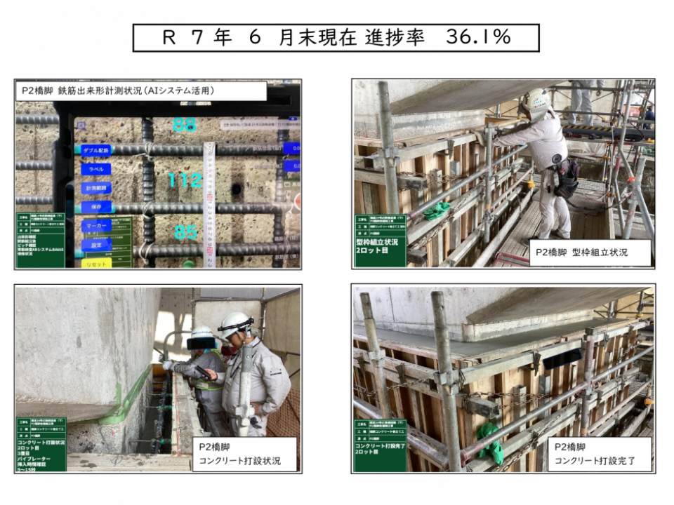 国道24号近鉄側道橋(下)P2橋脚他補強工事 写真4