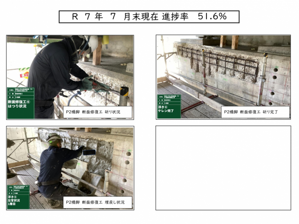 国道24号近鉄側道橋(下)P2橋脚他補強工事 写真5