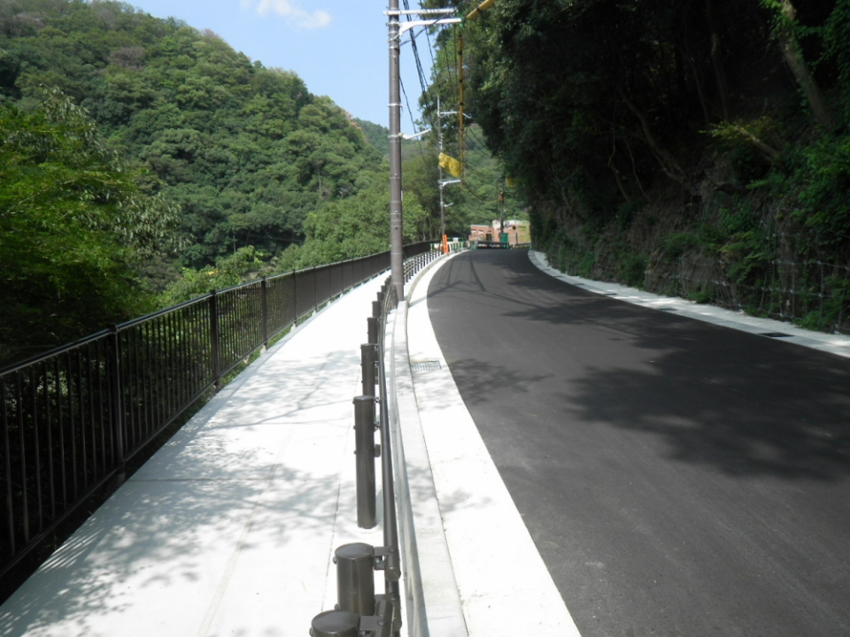 山王仙郷谷線道路拡幅工事　写真6