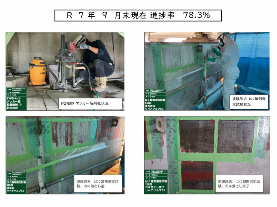 国道24号近鉄側道橋(下)P2橋脚他補強工事 写真8